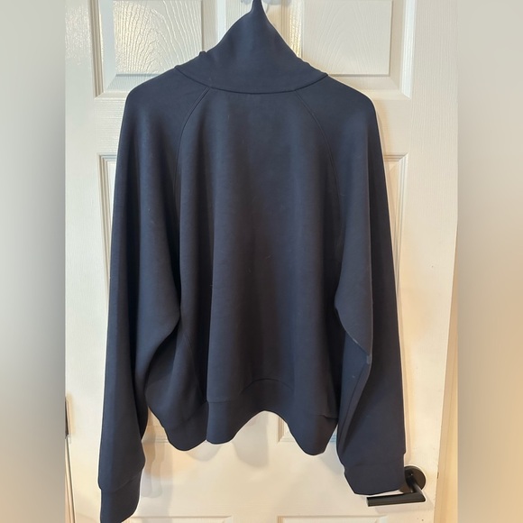 Spanx AirEssentials Quarter Zip Modal Navy Pullover Sweatshirt size 3XL - Picture 4 of 5